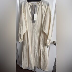 Tory Burch Tie Sleeve Tunic Dress.  NWT.  Size 4. French Cream.